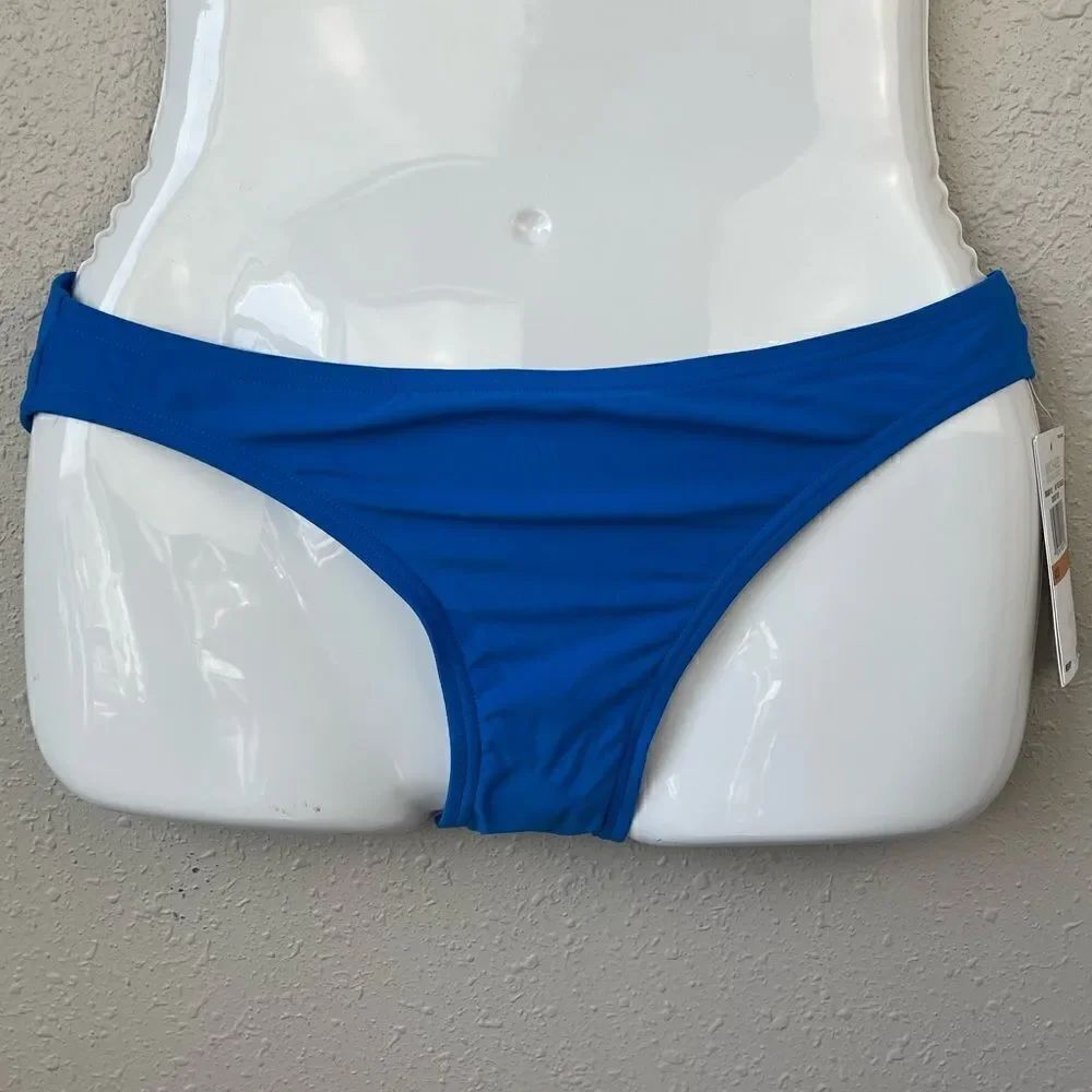 NWT MICHAEL Michael Kors Blue Swim Bottoms Size S